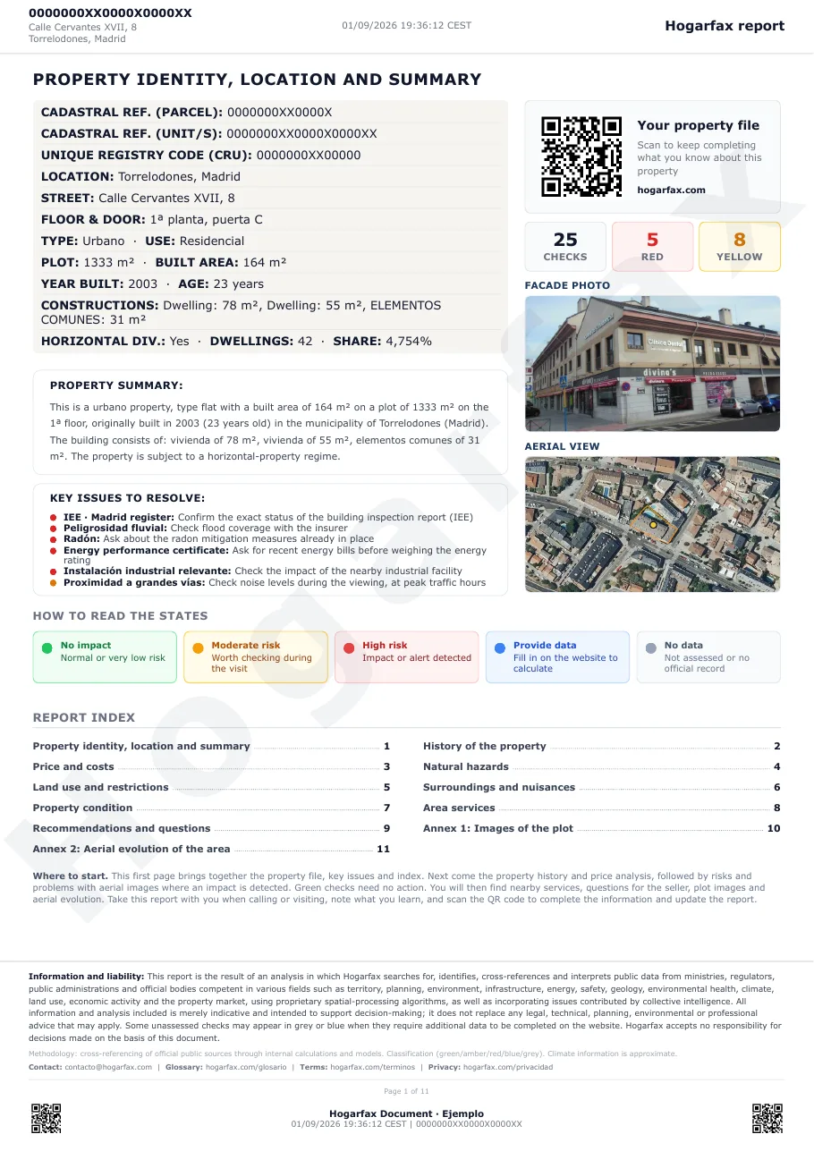Sample report, page 1 of 11