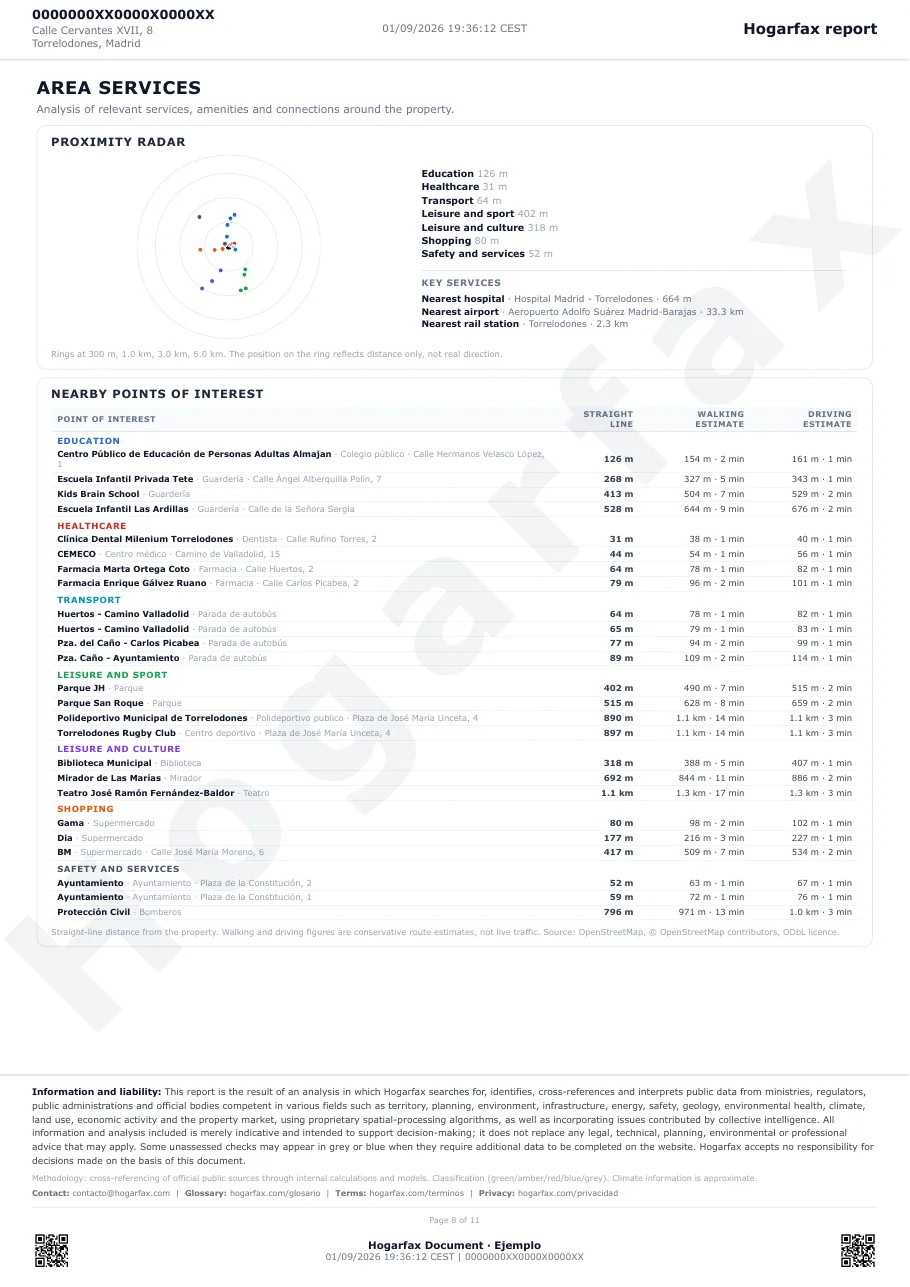 Sample report, page 8 of 11