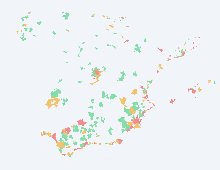Mapa de delincuencia en España