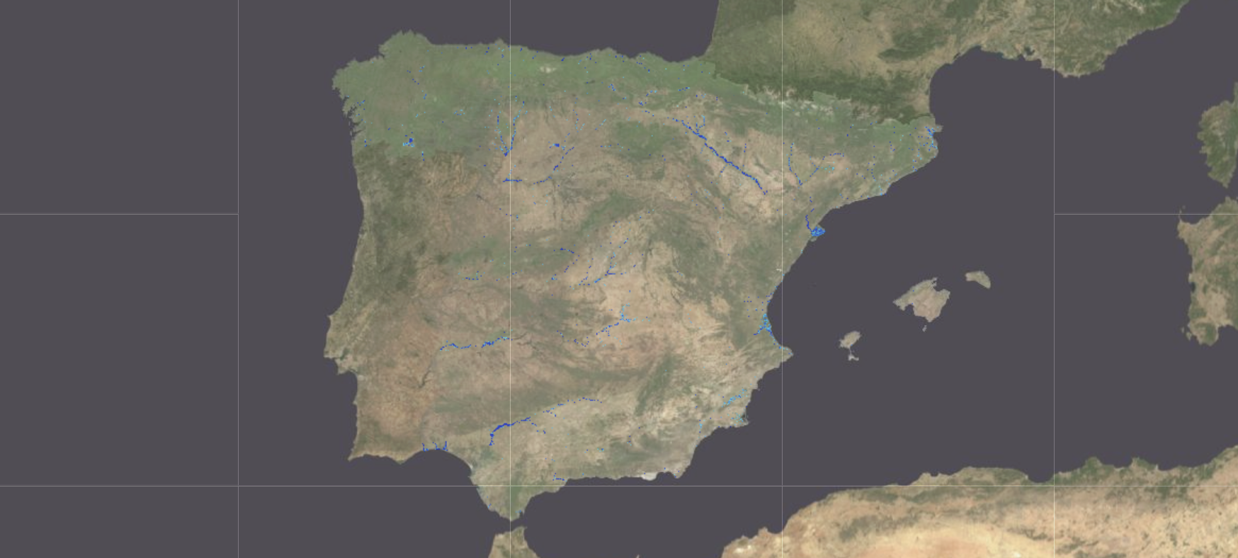 Vista previa del mapa de inundaciones fluviales en España